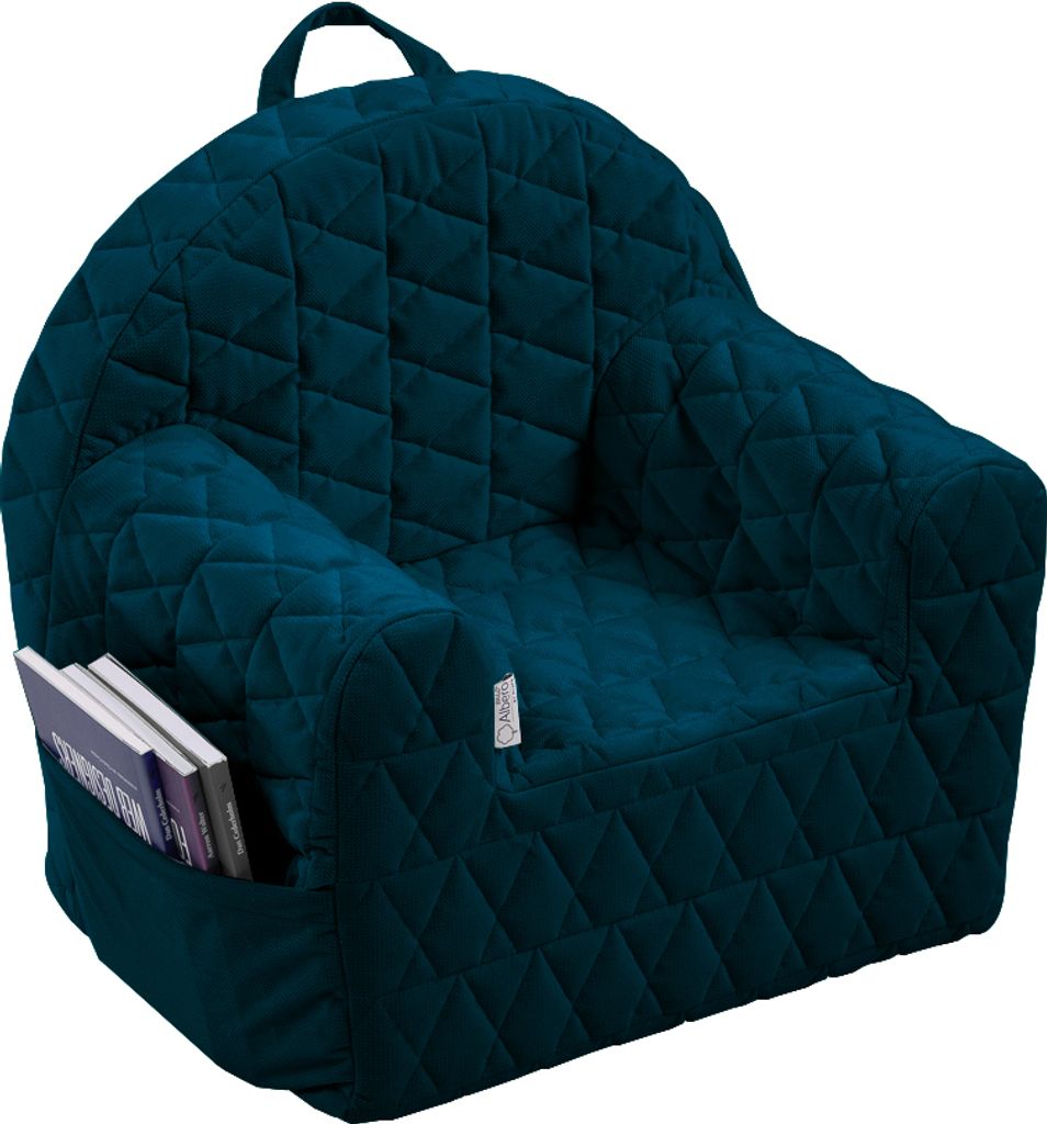 Albero Mio Kindersessel Velvet Navy weich bequem