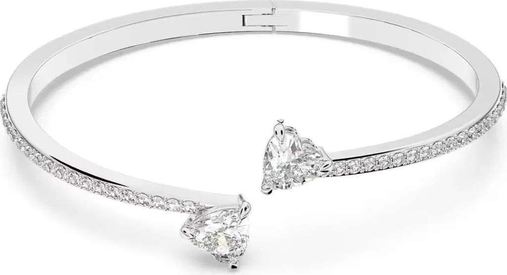 Swarovski 5535289 Attract Soul Bangle Heart - Bracelet Argent Grande Taille