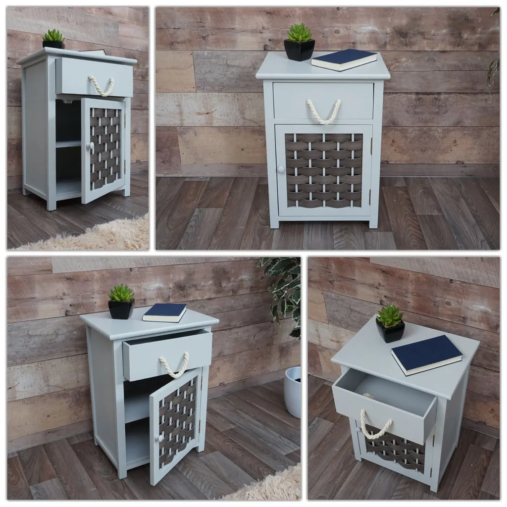 Cassettiera DKD Home Decor Bianco Marrone Chiaro vimini Legno di paulownia (40 x 29 x 73 cm) | Leroy Merlin