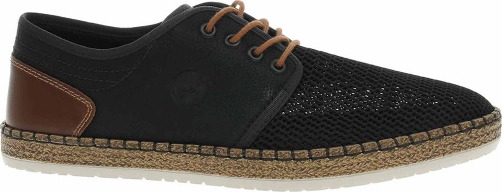 Rieker sportlicher Schnürer Schwarz in Gr. 42