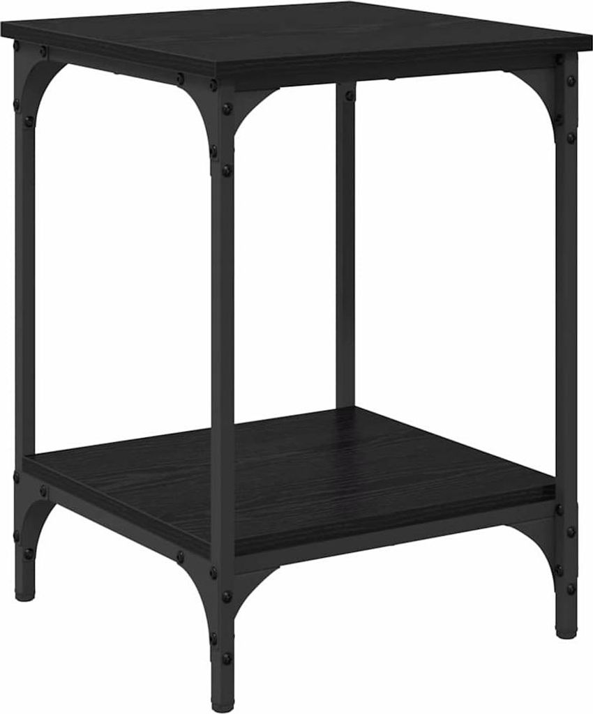 Couchtisch Schwarz Eichen-Optik 40 x 40 x 55 cm Holzwerkstoff