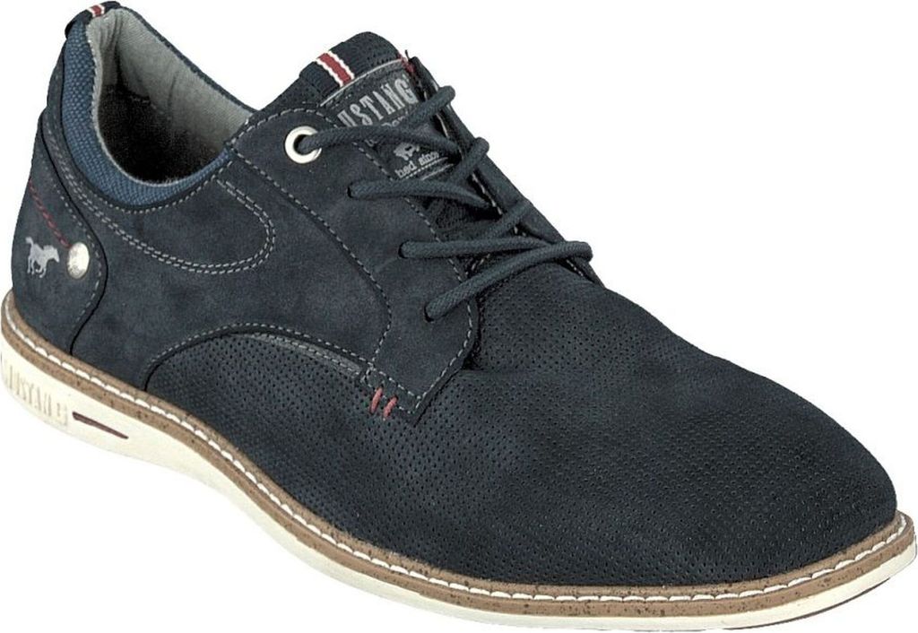 MUSTANG Schnuerhalbschuh Schuhe Herren blau 44