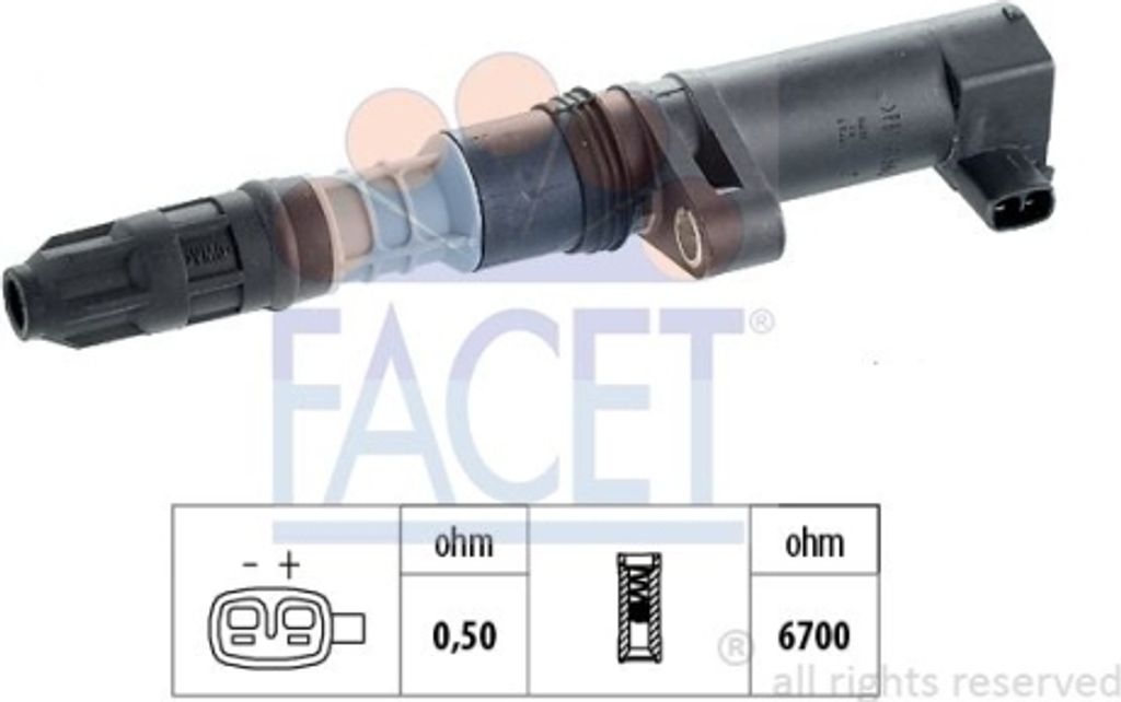 1 Zündspule FACET 9.6332 Italy - OE Equivalent für LADA NISSAN OPEL