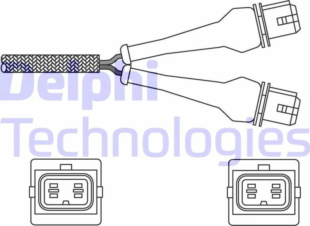 Sonde Lambda de rechange Delphi pour réparation échappement Peugeot 205