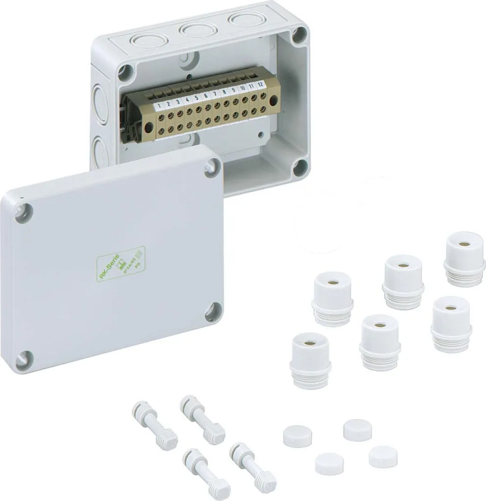 Boîte de jonction IP54 Spelsberg RKK 4/15 avec 15 bornes de 4mm² Gris