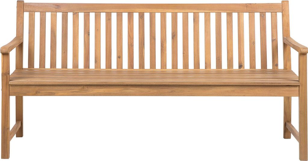 BELIANI Zahradní lavice světle hnědá akátové dřevo 180 cm Obrázek produktu 
