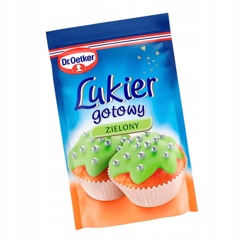 Dr Oetker Fertigglasur Grün 100g Dekorglasur für Kuchen Produktbild 