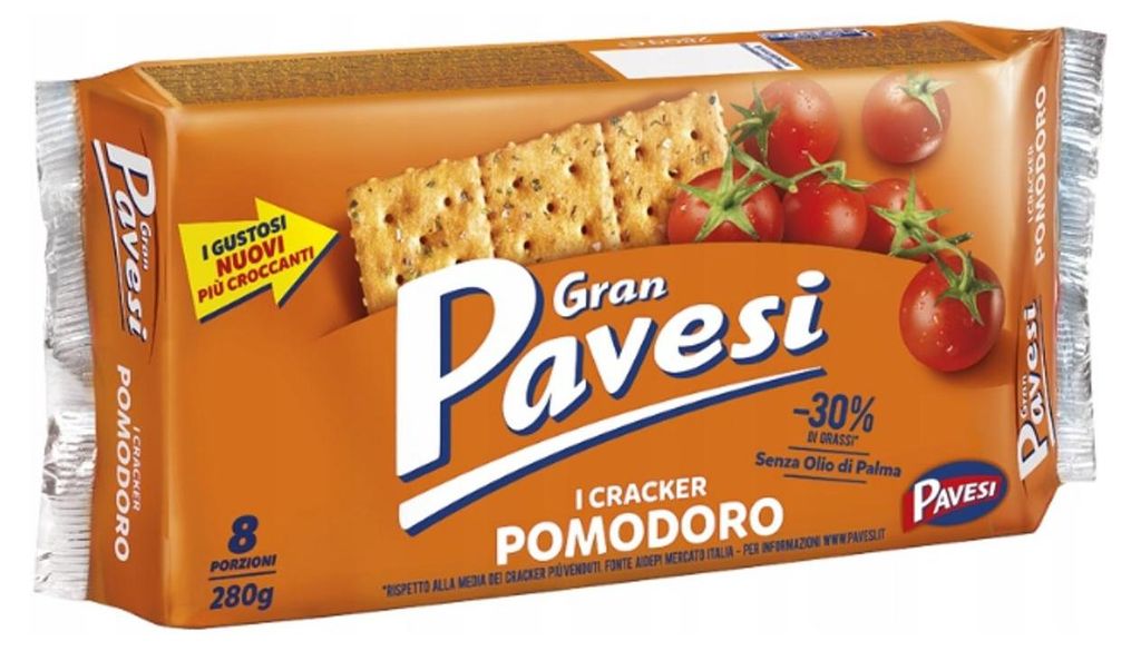 Crackers à la tomate 280 g - Gran Pavesi Image du produit 