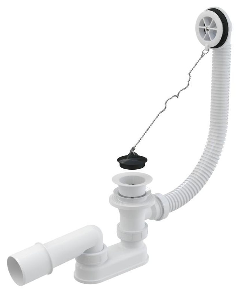 Sifone per vasca da bagno Alcadrain (Alcaplast) bianco A502 Immagine del prodotto 