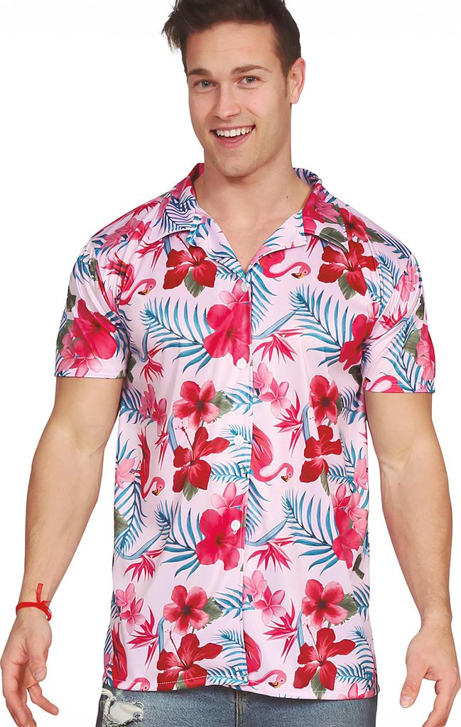 FIESTAS GUIRCA Hawaiihemd mit Flamingos