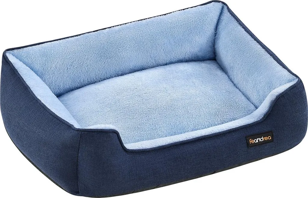 Lit pour chien en lin bleu - Espace détente frais pour petits chiens