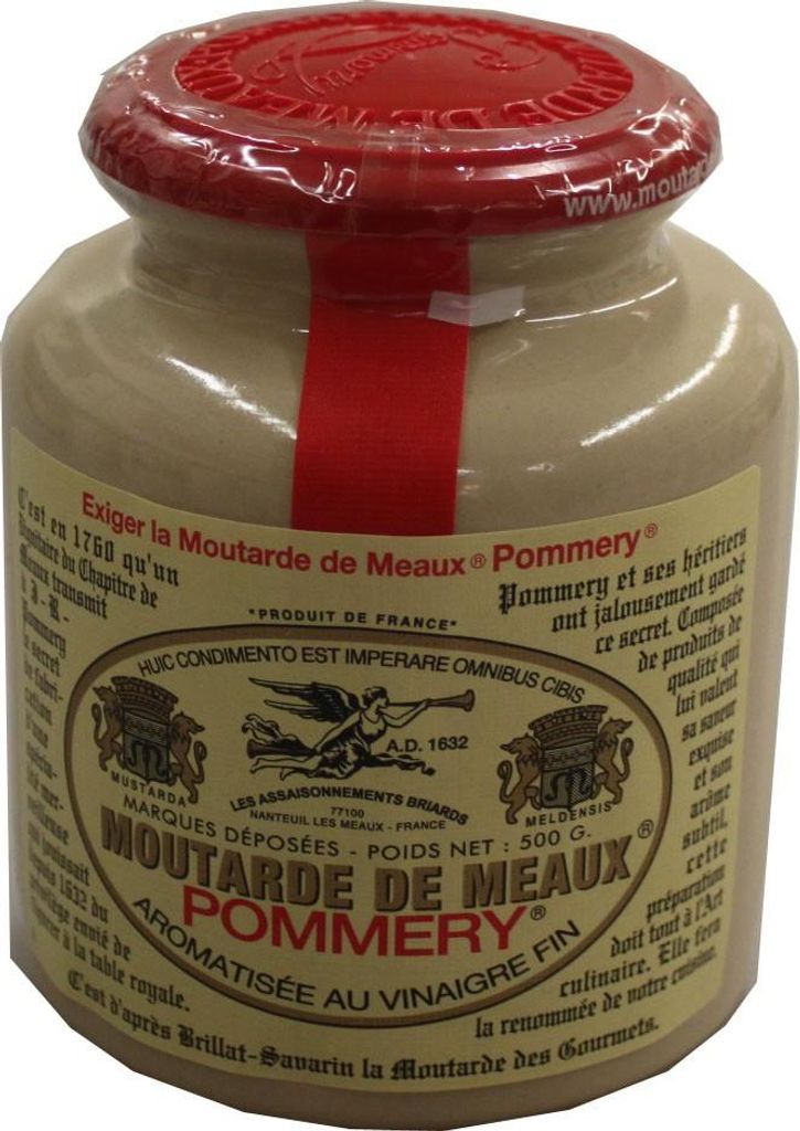 Pommery Moutarde de Meaux französischer Senf körnig im Tontopf 500g