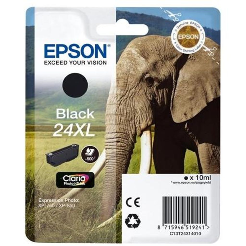 Epson 24XL - 10 ml - XL - Schwarz - originální - tónovací Obrázek produktu 