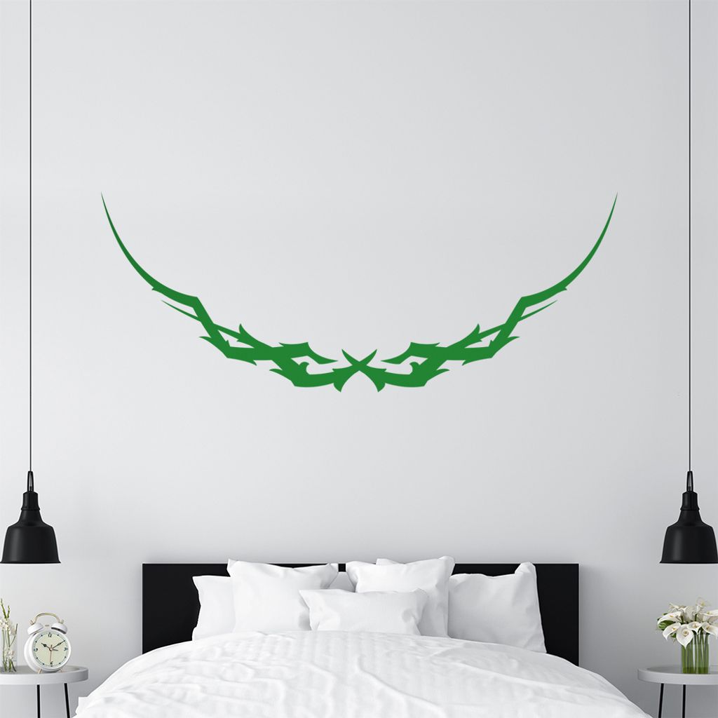 KIWISTAR Tribal geschwungen Wandtattoo in 6 Größen - Wandaufkleber Wall Sticker - Dekoration, Küche, Wohnzimmer, Schlafzimmer, Badezimmer
