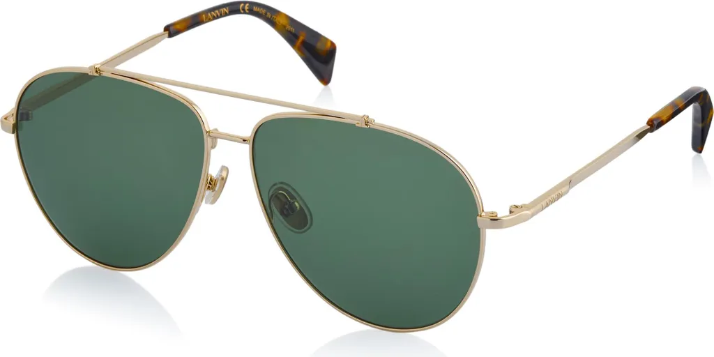Lunettes Lanvin LNV113S 733 : Confort Visuel et Style Or/Vert sans Compromis