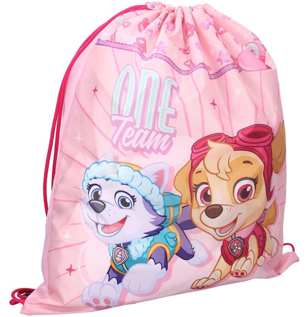 Paw Patrol Roze Gymtas Free To Be Me, 44 x 37 cm Productafbeelding 