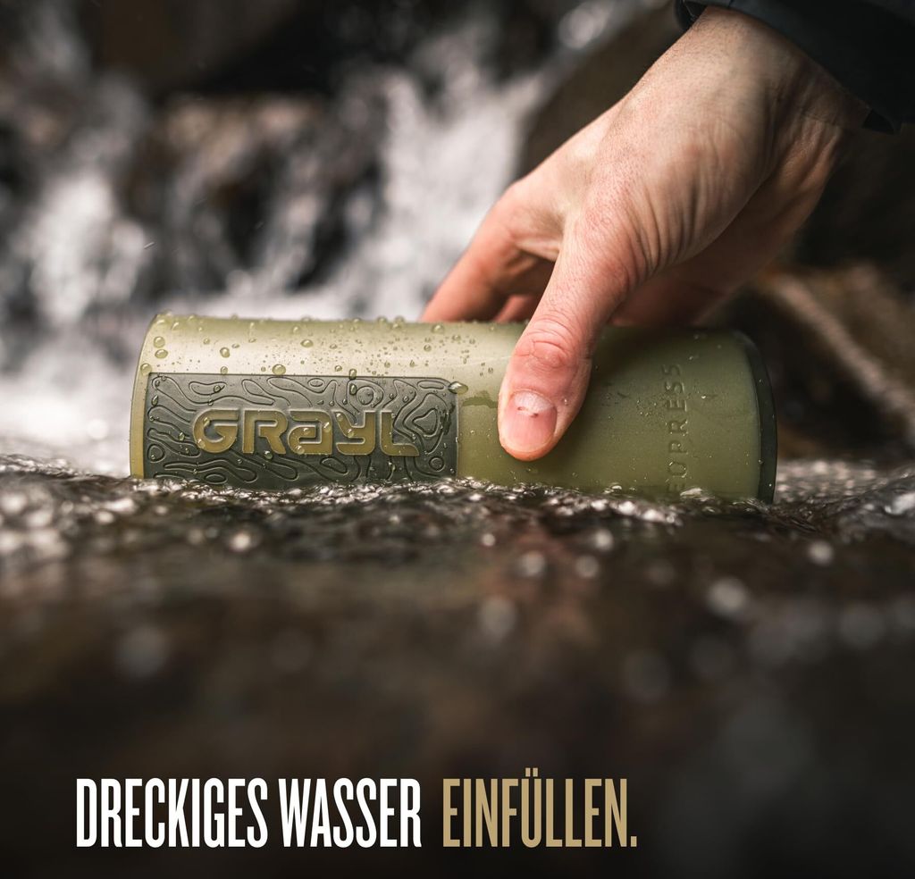 GRAYL® GEOPRESS Purifier olivově šedý Obrázek produktu 12