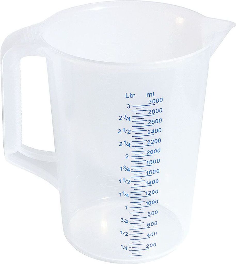 Messbecher, Kunststoff, 0,25-5,0 Liter wählbar, Produktbild 