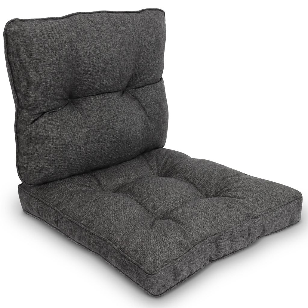 Beautissu Outdoor Loungekissen Beauflair, 50x40cm, 50x50cm, Graphitgrau