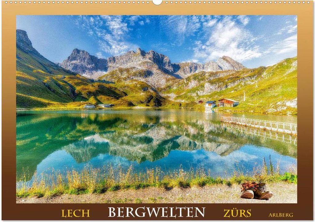 Bergwelten - Lech Zürs Arlberg (Wandkalender 2026 DIN A2 quer), CALVENDO Monatskalender