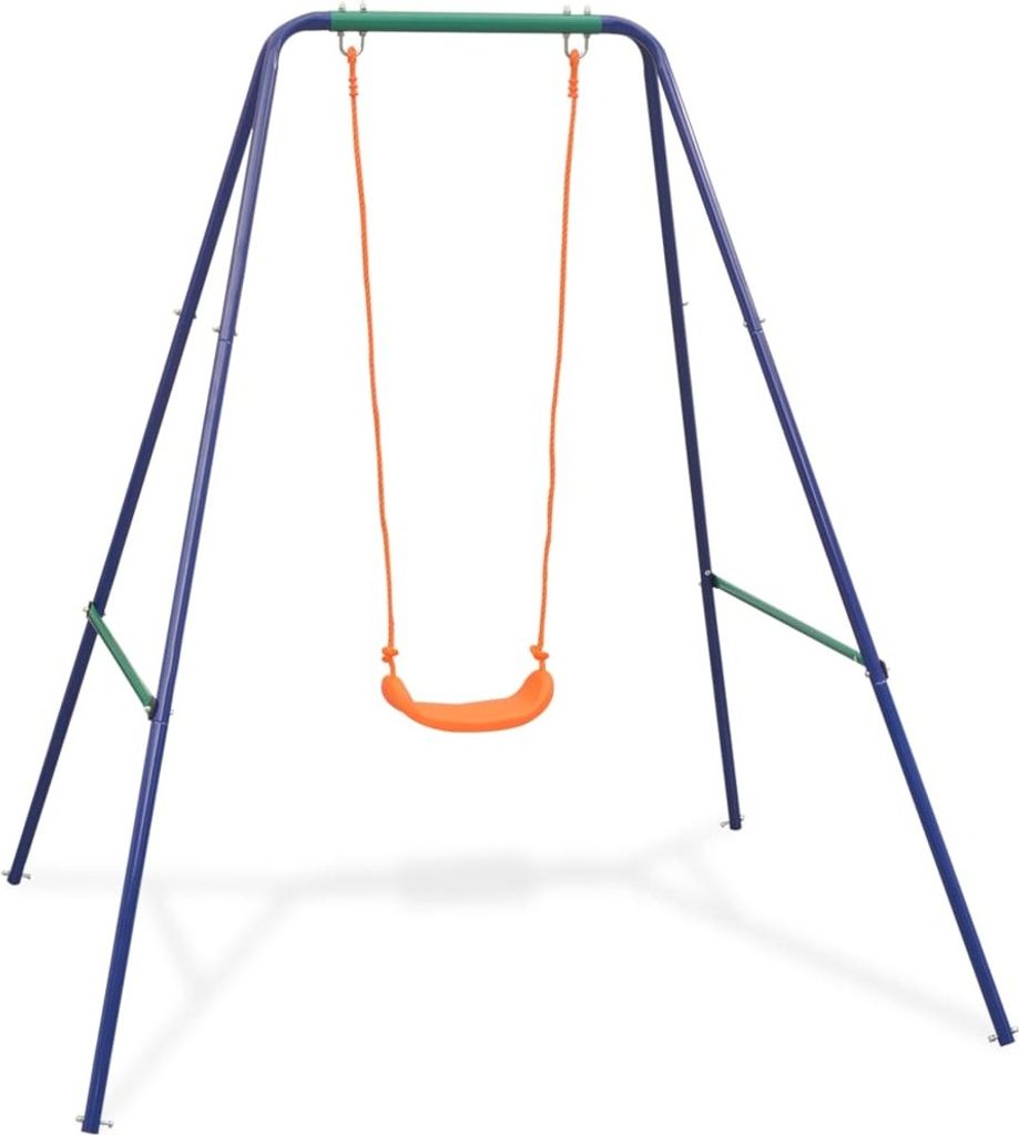 vidaXL 2-in-1 Einzelschaukel und Babyschaukel Orange Produktbild 