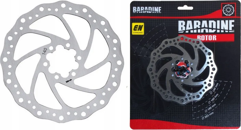 Améliorez votre freinage vélo avec le disque Baradine DB-02 140mm et vis