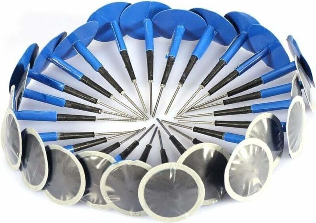 Champignon zur Reparatur des Reifenspalts Tubeless Universell für Motorräder 36 4 mm 24 Stück