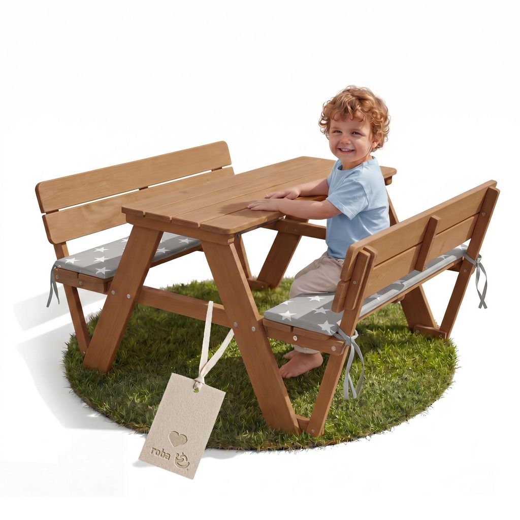 roba Detská vonkajšia sada nábytku „Picknick for 4“ vrátane Obrázok produktu 