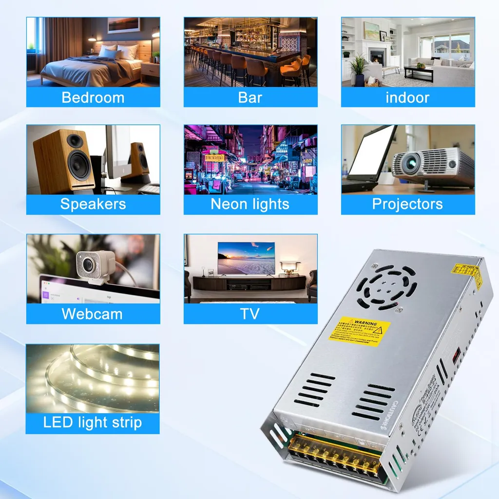 Bloc alimentation 24V 20A anti-scintillement pour système CCTV - 10