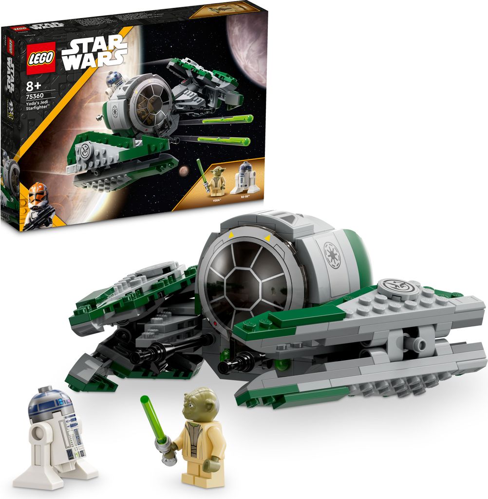 LEGO 75360 Star Wars Yodas Jedi Starfighter Bauspielzeug, Produktbild 