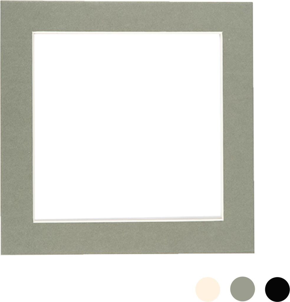 Nicola Spring Bild Foto Mount - To Fit Frame-Größe 8 x 8 für Bildgröße 6 x 6 - Grau