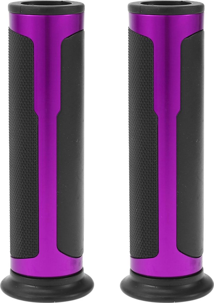 7/8" 22mm 15/16" 24mm Universelle Motorrad Handgriff Abdeckungen Rutschfest Aluminiumlegierung Gummi Lenker Griffe für Motorroller Scooter Lila 1 ...