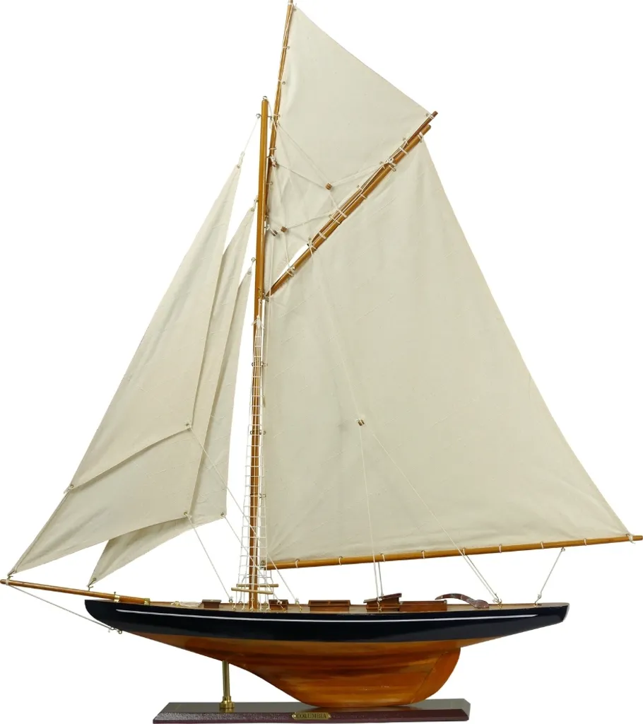 Décoration Marine Luxe : Grand Voilier Columbia 104 cm pour Salon