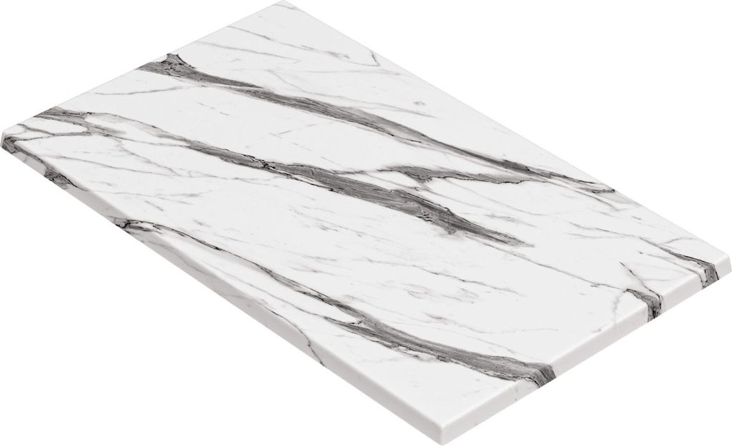 JAMAIKA | Bistro Außen Tischplatte | B:T 120 x 70 cm | Weiß Produktbild