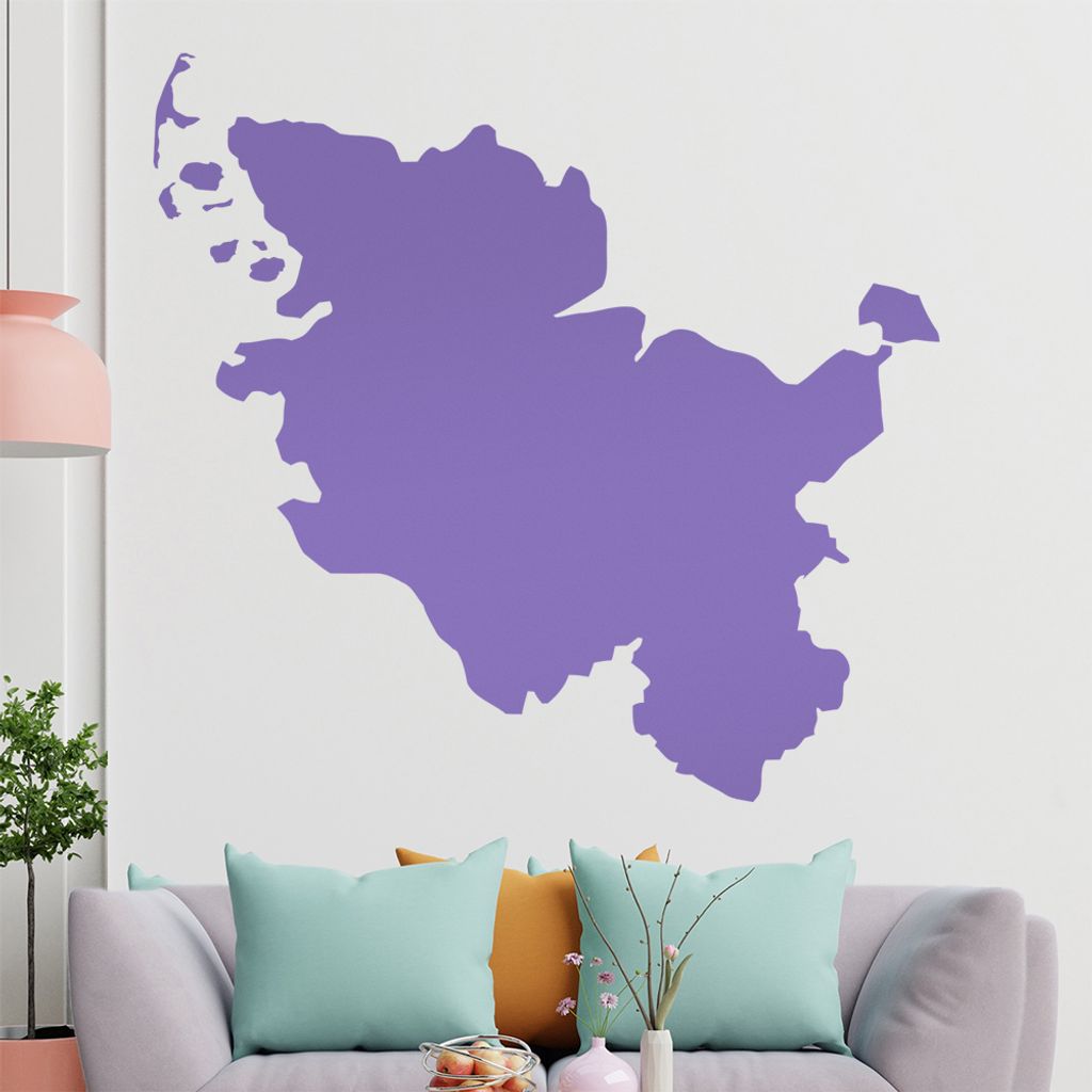 KIWISTAR Bundesland Schleswig-Holstein - Kiel Sylt Wandtattoo in 6 Größen - Wandaufkleber Wall Sticker - Dekoration, Küche, Wohnzimmer, Schlafzi...