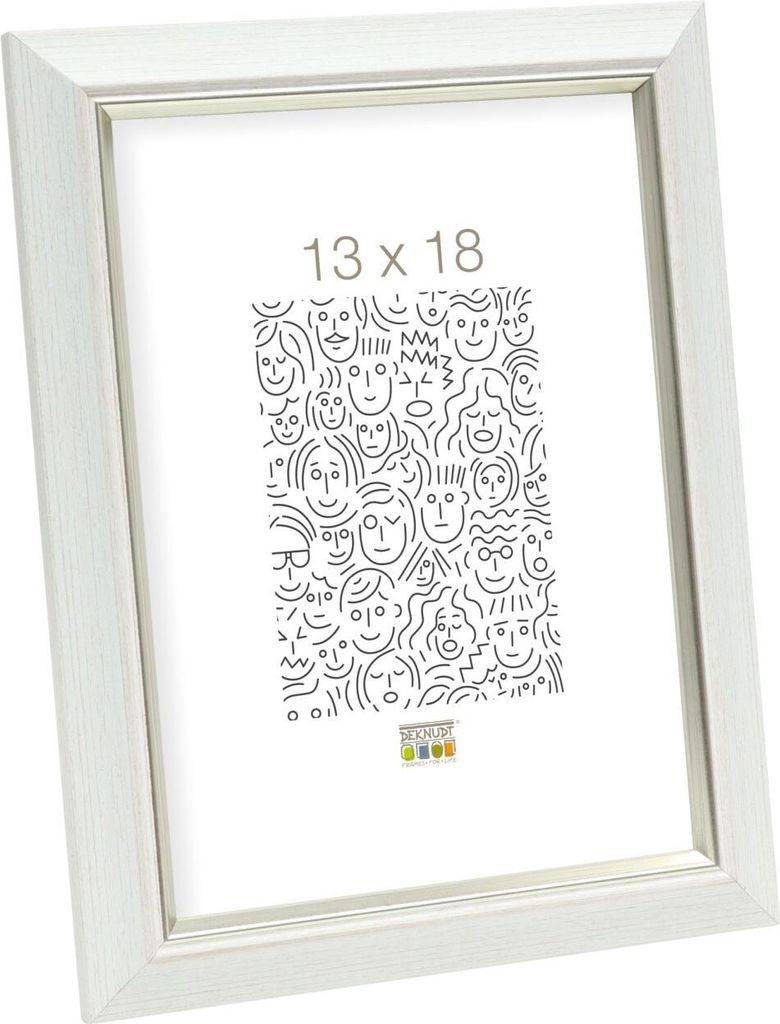 Deknudt S42JD Kunststoff Bilderrahmen weiß 30x30 cm Produktbild 