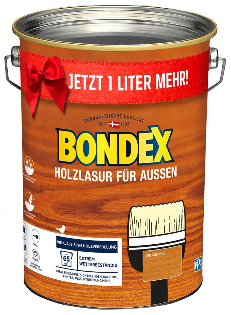 BONDEX Holzschutzlasur oregon pinie 5 l Produktbild 