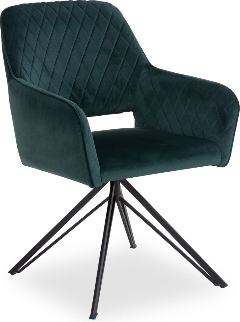 Polsterstuhl SANSIBAR HORUM BHT 57x88x63 cm grün Esszimmerstuhl