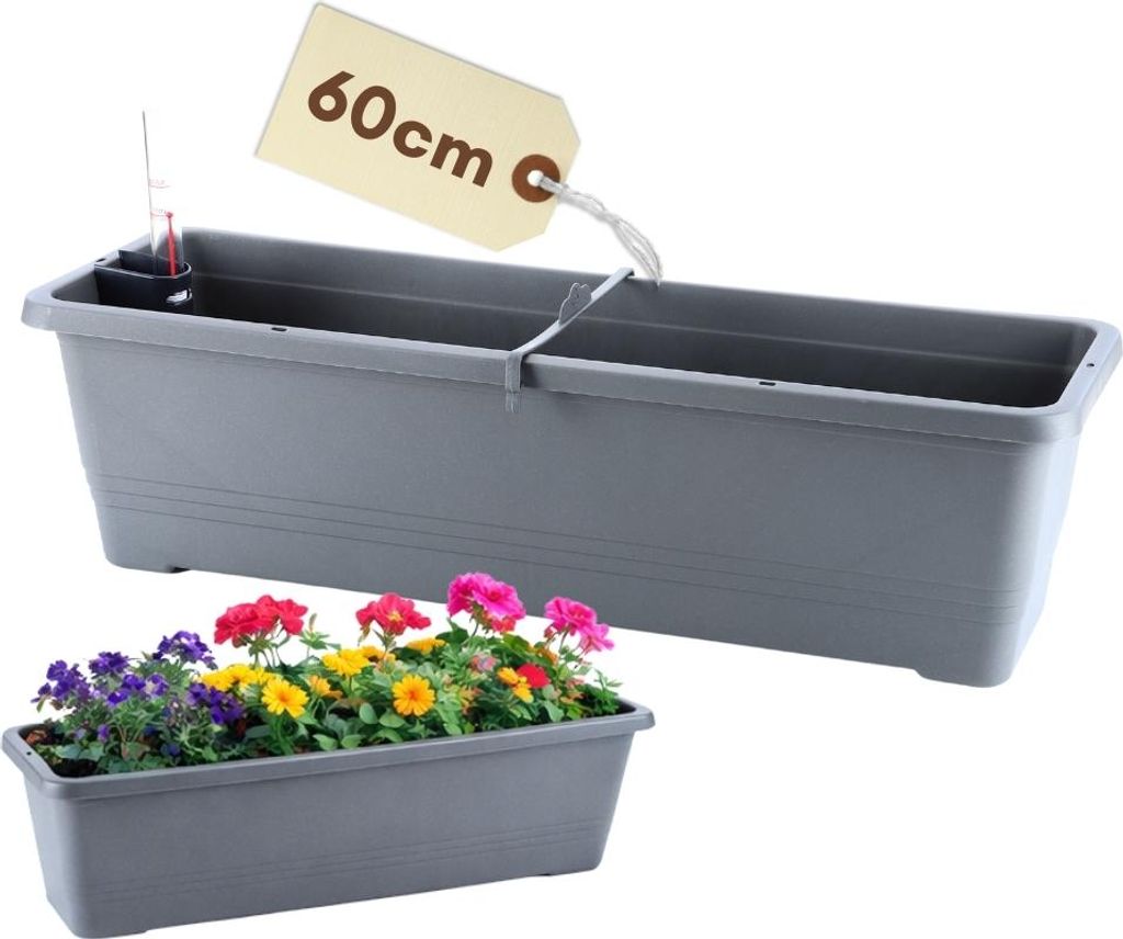 Blumenkasten Balkon Geländer Balkonkasten mit Halterung Produktbild 