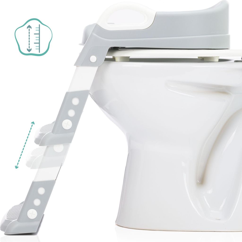 Fillikid Toilettentrainer Ben Exklusiv, Design:Weiß-Grau Produktbild 