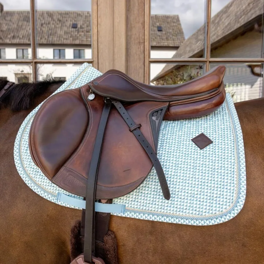 Sottosella Kentucky Velvet Pony Azzurro - Collezione Jumping Deluxe - 6