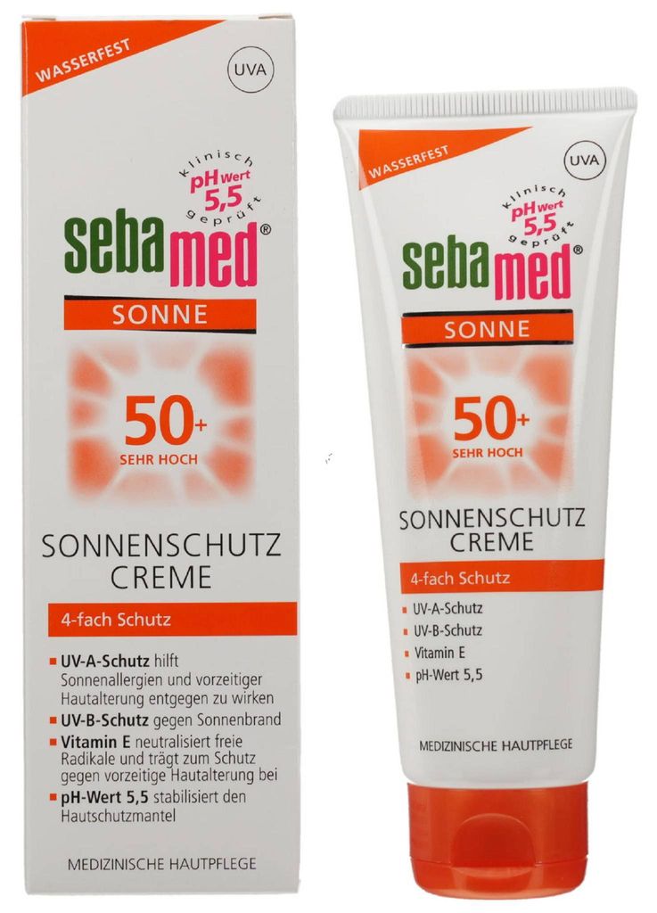 SEBAMED Sonnenschutz Creme LSF 50,+ 75ml PZN 14347517 Produktbild 