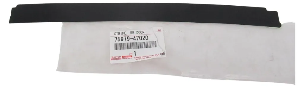 Joint lécheur de vitre arrière droit Toyota Prius 75979-47020 Noir