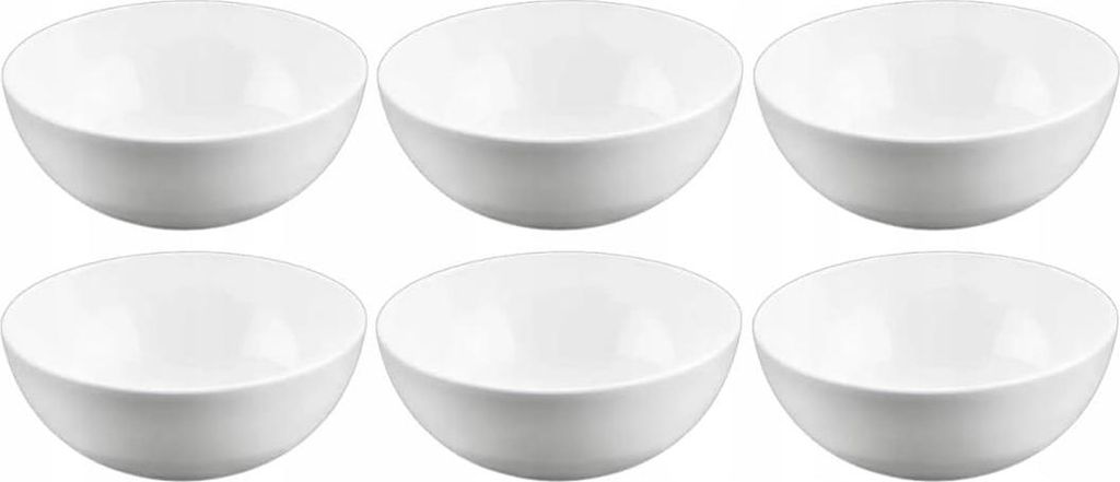 Wilmax Porzellanschale 300 ml 11 cm Weiß 6er Set Immagine del prodotto 