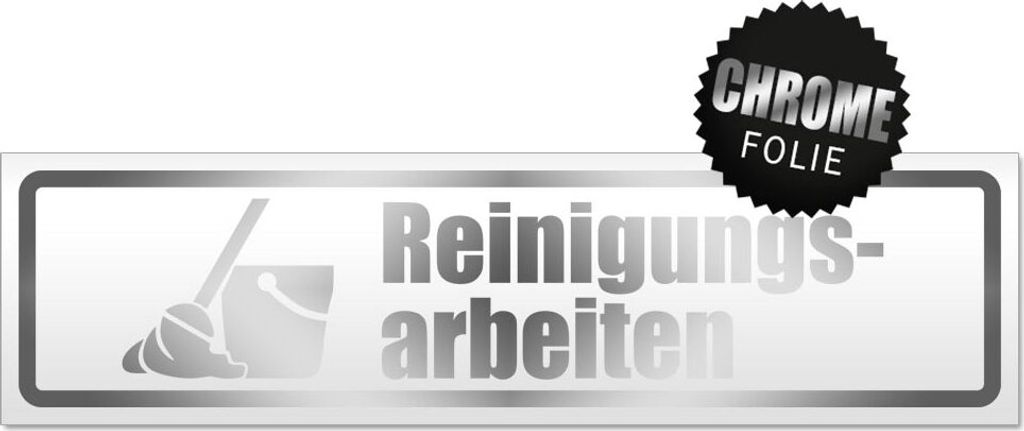 Reinigungsarbeiten Eimer Magnetschild Schild magnetisch