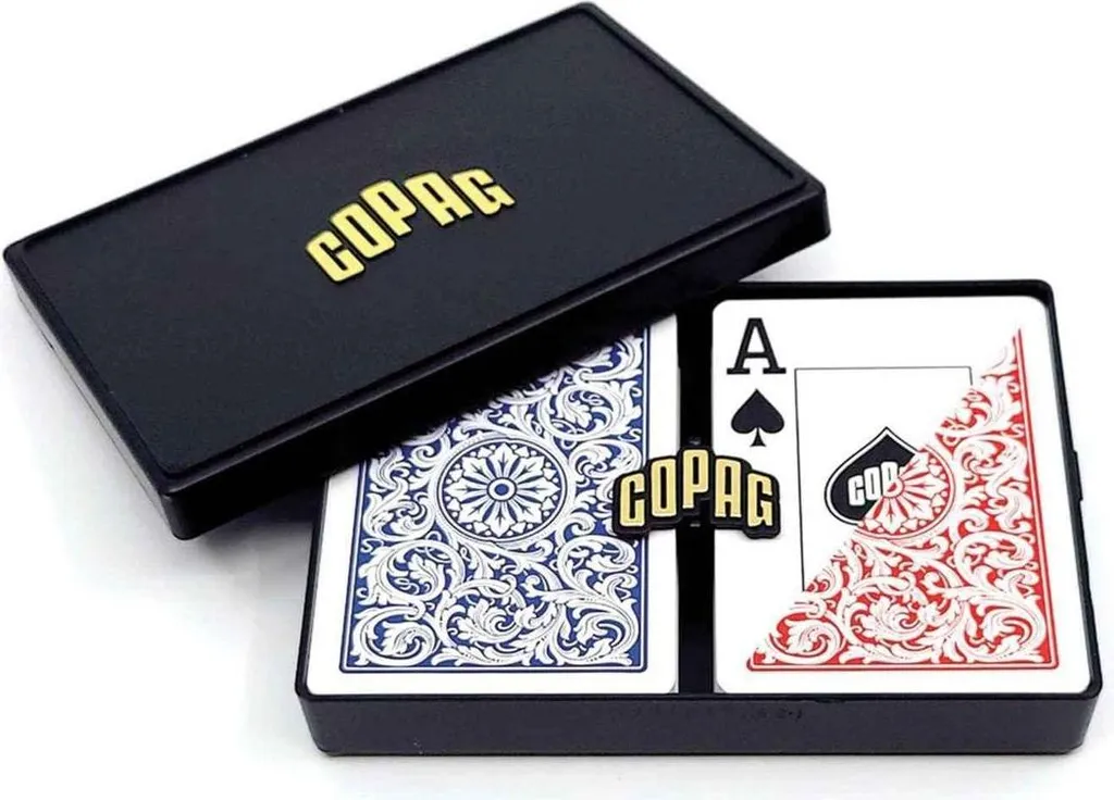 Double Jeu de Cartes COPAG Elite Jumbo pour Soirée Poker entre Amis