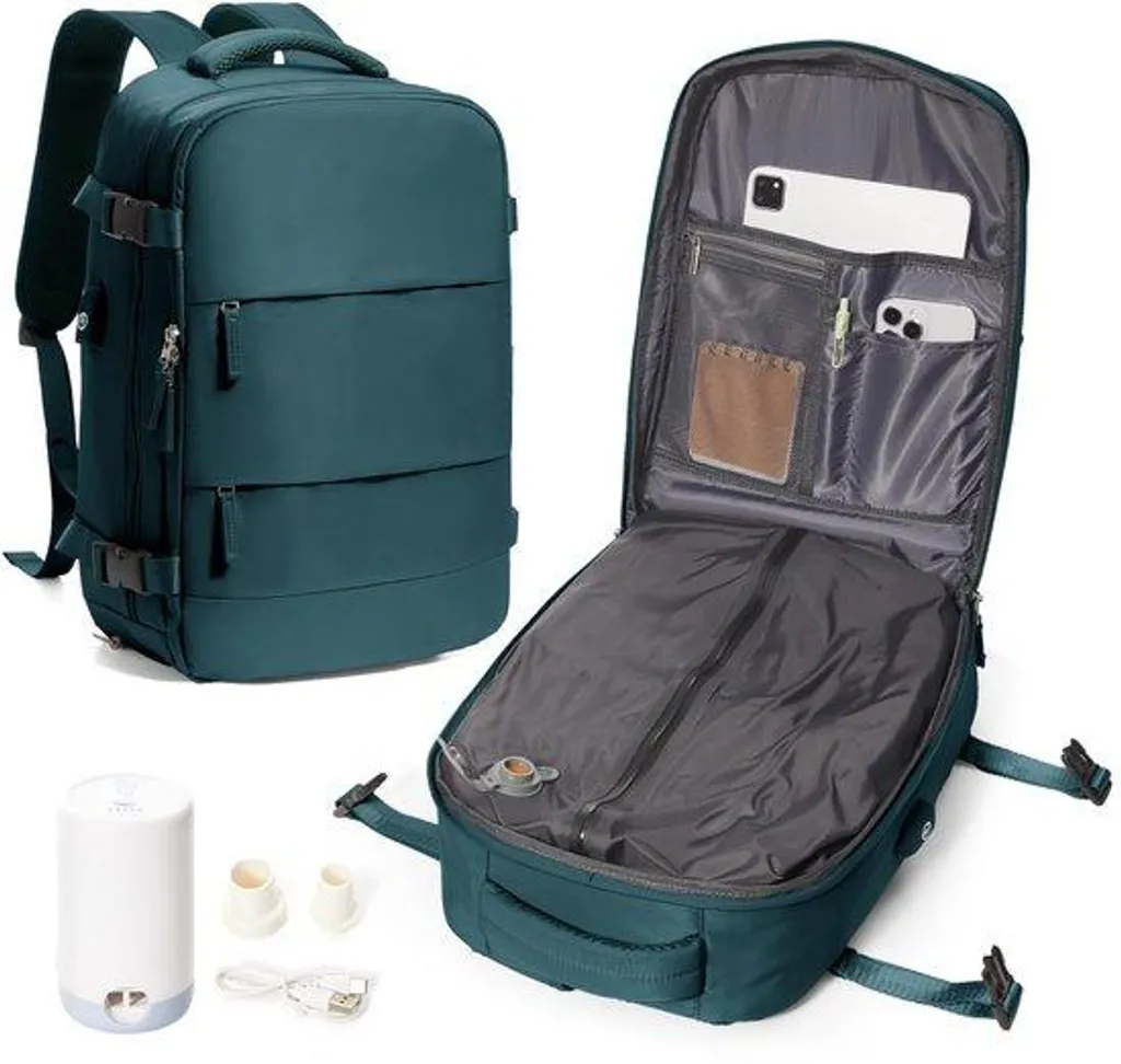 Évitez les frais de bagages avec ce sac de voyage 45x36x20 cm à pompe