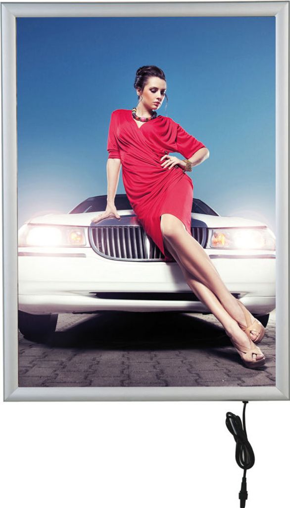 LED Outdoor Leuchtrahmen eins., DIN B2