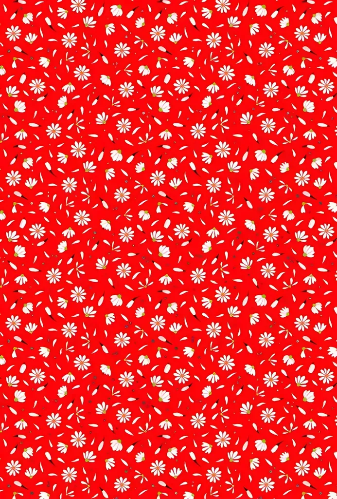 Heyda 204772758 Carton Design Daisy A4 Rouge avec Bande de Codage