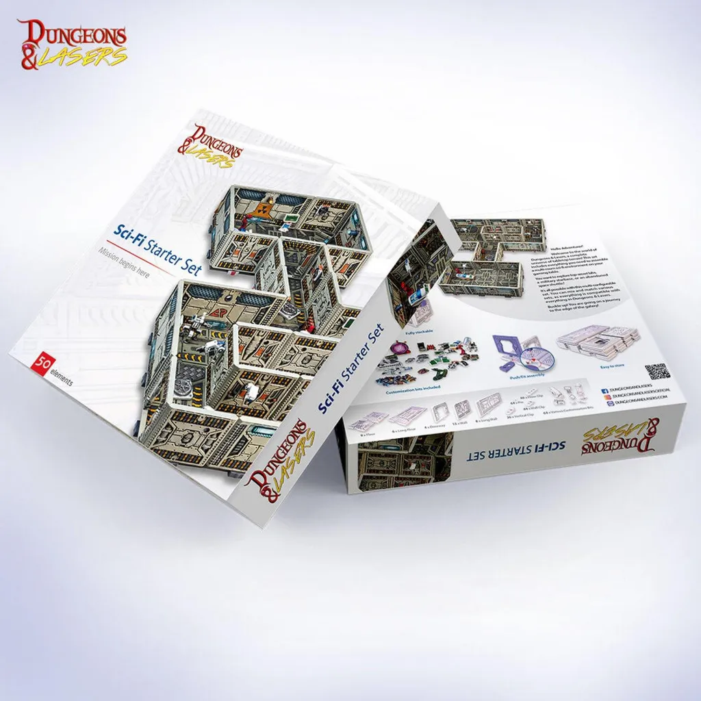 Kit Dungeons & Lasers SCI-FI en plastique haute qualité pour jeu de rôle